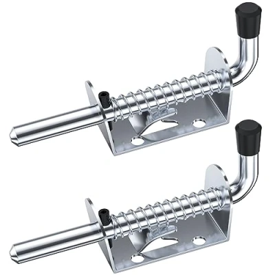Image of 2 PCS 128MM Heavy Duty Spring Latch Pins,Spring Loaded Gate