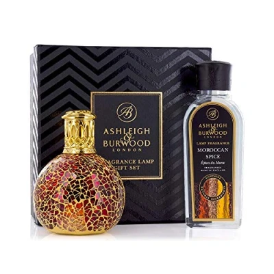 Image of Ashleigh &amp; Burwood Tahitian Sunset Lamp Moroccan Spice Fragrance GiftSet PFL705Z