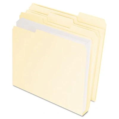 Image of Pendaflex Double Stuff File Folders, Letter Size, Manila, 50 per Box (54459EE)