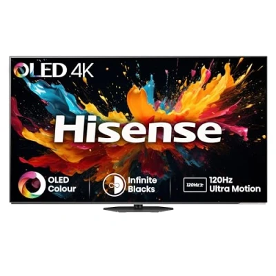Image of Hisense 55 Inch 120Hz OLED Smart TV 55A85NTUK Dolby Vision IQ, HDR10+ Adaptive, IMAX Enhanced, Hybrid Log Gamma (HLG), Vidaa OS with Freely, Youtube, Netflix and Disney+ (2024 Model)