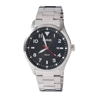 Image of Lorus Men&#039;s Analog Quartz Watch with Metal Strap RH923QX9