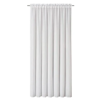 Image of Elbersdrucke Curtain with Drawstring, Spume 00, White, 140 x 255 cm, Semi Transparent, 201760 for the Living Room, Bedroom, Kitchen, Hallway, Children&#039;s 201753
