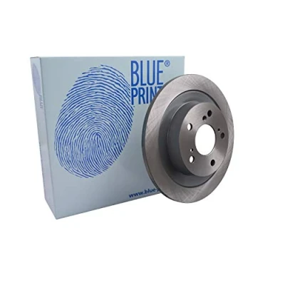 Image of 42510TV8E00 Brake disc BLUE PRINT ADH243132 Rear Axle 296mm 11mm 5 Hole 120mm solid Coated HONDA: CIVIC 9