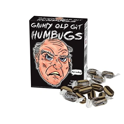 Image of Grumpy Old Git Humbugs Novel Sweets, Candy, Sweeties Unusual Novelty/Present for Him, Gents, Men Birthday or Christmas