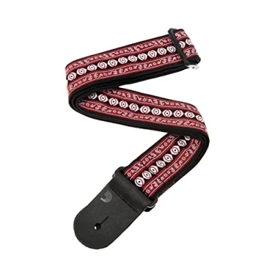 Image of D&#039;Addario Accessories Guitar Strap Electric Strap, Acoustic &amp; Bass Woven Henna