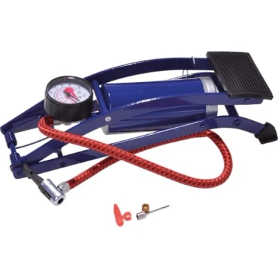 Image of Garden Mile High Output Single Cylinder Pump with Gauge For Swimming Pool Inflatables, Air Bed, Balloon Pump, Inflatable Mattress, Sofa (Foot Pump)