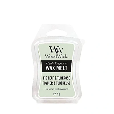 Image of Woodwick Fig Leaf and Tuberose Mini Hourglass Wax Melt