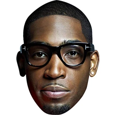 Image of FoxyPrinting Tinie Tempah Music Celebrity Cardboard Party Face Mask Fancy Dress