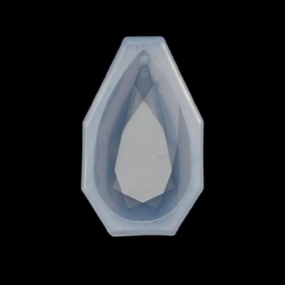 Image of YUSHU Faceted Teardrop Pendant Silicone Resin Mold Jewelry Making DIY Craft Tools Mould Epoxy