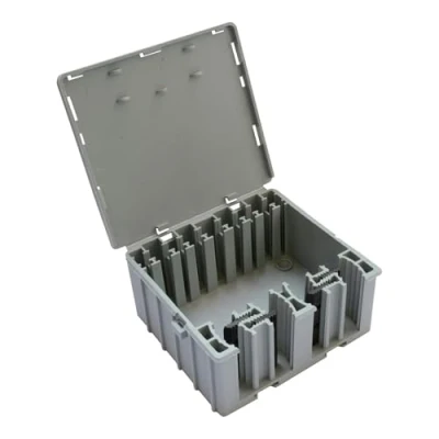Image of WAGO WAGOBOX XL Junction Box, Suitable for 221 41x, 2773 Series, Multicore Cables, max. 4 mm² Connectors, up to 32 Amp, 450 Volt, 207 3304, Grey, Pack of 1