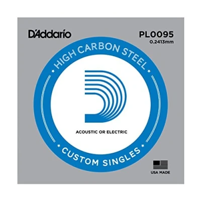 Image of D&#039;Addario PL0095 Plain Steel Guitar Single String, 0095