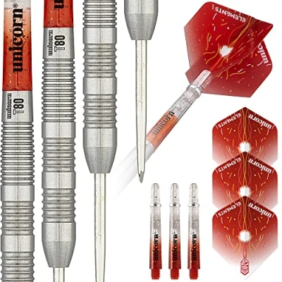 Image of Unicorn Unisex Core Xl Striker Steel Tip Darts, Red, 22 G EU
