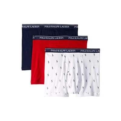 Image of Polo Ralph Lauren Classic Cotton Boxer Brief 3 Pack