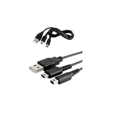 Image of Mr. Gadget&#039;s Solutions 2 in 1 USB Charger Cable Compatible with Nintendo DS Lite, 3DS(XL/LL), 3DS, 2DS(XL/LL), 2DS, DSi(XL/LL), DSi