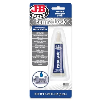 Image of J B Weld 24206UK Perma Lock Blue Threadlocker 6ml Medium Strength
