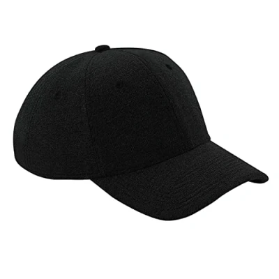 Image of Beechfield B677 Jersey Athleisure Baseball Cap Black