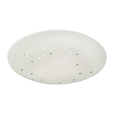 Image of Lissabon Dimmable Integrated LED Semi Flush Ceiling Light White 3000 6500K Remote Control Timer Function