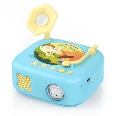 Image of HOMESTEC Talking Flash Cards Record Player Story Player, Music Recorder for Kids, Storytelling Toys Toddler，Children&#039;s Early Educational Toy