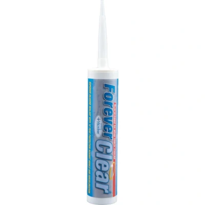 Image of Everbuild Forever Clear Anti Mould Silicone Sealant Permanently Waterproof Suitable for Internal And External Use 295ml