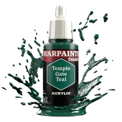 Image of The Army Painter Teals &amp; Turquoises Warpaints Fanatic 18ml Acrylic Paints (Temple Gate Teal)