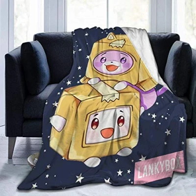 Image of DJNGN Blanket for Lanky Box Throw Flannel Blankets Lightweight Soft Fuzzy Plush Fleece All Season Couch Sofa Bed