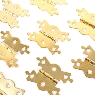 Image of 20x Ornate Brass 2&quot; Butterfly Hinges for Cabinets, Units, Cupboards, Dollhouses 10 Pairs
