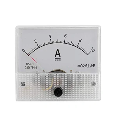 Image of VBESTLIFE Mini Current Analogue Ammeter Voltmeter,Professional Durable 2.5 Accuracy Voltage Analog Voltmeter Panel of the CC 85 C1(DC 0 10A)