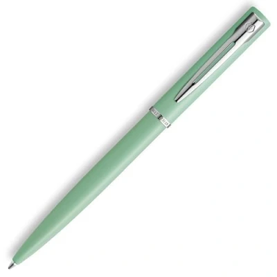 Image of Waterman Allure Ballpoint Pen Mint Green Pastel Lacquer Medium Point Blue Ink With Gift Box