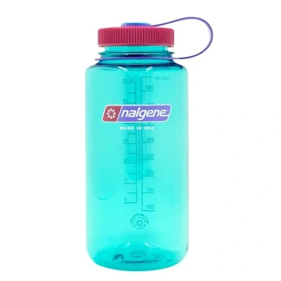 Image of Nalgene Sustain Tritan BPA Free Water Bottle Made with Material Derived from 50% Plastic Waste, 32 OZ, Wide Mouth, Surfer