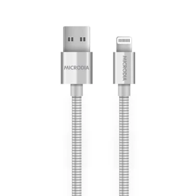 Image of Microdia DurCable MFi Certified STEEL Lightning Cable 1.5M (Silver)