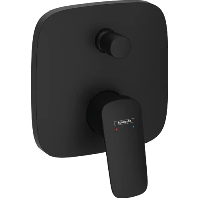 Image of Hansgrohe 71407670 Logis Single lever bath mixer for concealed installation with integrated security combination according to EN1717 iBox universal, matt black