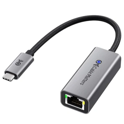 Image of Cable Matters USB C to 2.5Gb Ethernet Adapter, 2.5 Gigabit Network Speed, Adapter Compatible with 4, Thunderbolt 4/5, Plug &amp; Play for MacBook, Laptop, and USBC Devices