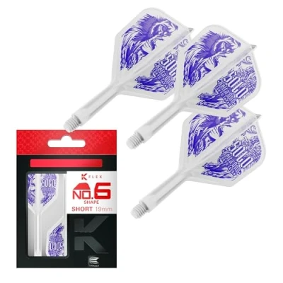 Image of TARGET Japan K Flex Solo Keita Ono No.6 KFlex Dart Flights and Shafts Pack of 3 Player Edition Accessories Shafts, Short (19mm)