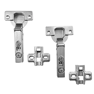 Image of HAFELE 110 Degree Kitchen Cabinet Cupboard Soft Close Door Hinge Full Overlay with Straight Hydraulic Cushioning, Pack of 2