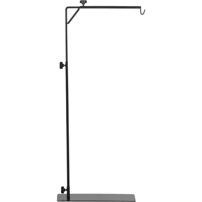 Image of PawHut Reptile Lamp Stand, Adjustable Height and Width Heat for Amphibian Terrariums, Light Stand with Hook Hanging Steel Base, 86 129Hcm, 42 50Wcm Black
