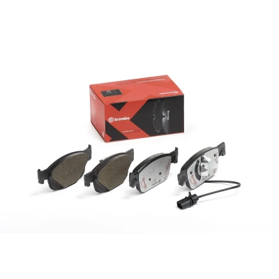 Image of L8WD698151, L8WD698151A Brake pad set BREMBO P 85 153X incl. wear warning contact without accessories AUDI: A4 B9 Saloon, Avant, A5 Sportback