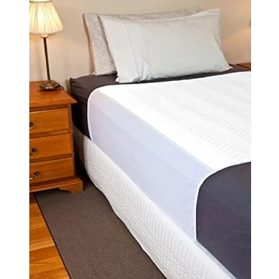 Image of ComfortCare, Washable Incontinence Pad, Bed Protector Sheet, White, 90 x cms, 35½&quot; 35½&quot;, Twin pack.