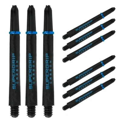 Image of Harrows Darts 3 x Sets of Carbon ST Dart Stems 9 Shafts in Total Available sizes Tough Composite Medium Aqua