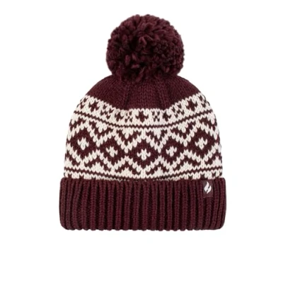 Image of Women&#039;s 1 Pack SOCKSHOP Heat Holders Billingen Turn Over Cuff Hat Wine One Size