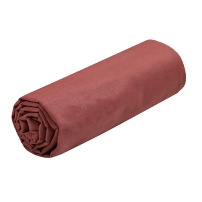 Image of Lovely Casa Fitted sheet Size 160 x 200 cm Large 30 100% Oeko Tex Certified Cotton Colour Grenache Model Eden Bed linen for home Soft and comfortable a cosy nest