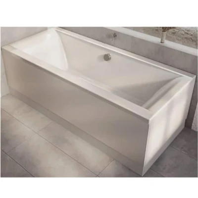 Image of Milano Elswick White 1700mm x 750mm Double Ended Square Bath Side End Panels