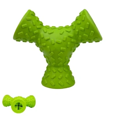 Image of Ancol Örva Treaty Triangle Treat Dispensing Toy Interactive Dog Boredom Buster Brain Stimulating Slow Eating Food Dispenser