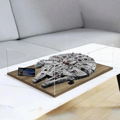 Image of Acrylic Display Case for Lego 75192 Millennium Falcon Model, Dustproof Box, Storage Transparent Box Compatible with (Only Case, No Model)