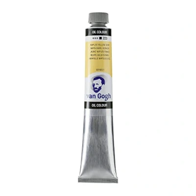 Image of Talens Van Gogh Oil Colors Tube 60ml Yellow Naples Dark 223 (02062233), Blueberry, Extra Grande