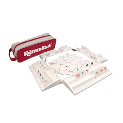 Image of Pressman Rummikub The Complete Original Game With Full Size Racks and Tiles in a Durable Canvas Storage/Travel Case Amazon Exclusive