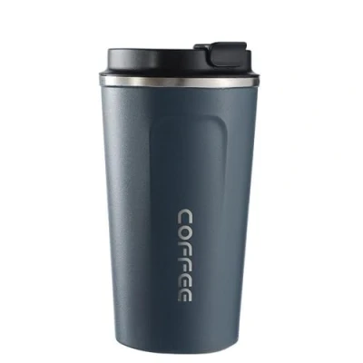 Image of Gteller Stainless Travel Mug, Double Wall Steel Insulated Vacuum Tumbler with Lid (Blue, 17oz)