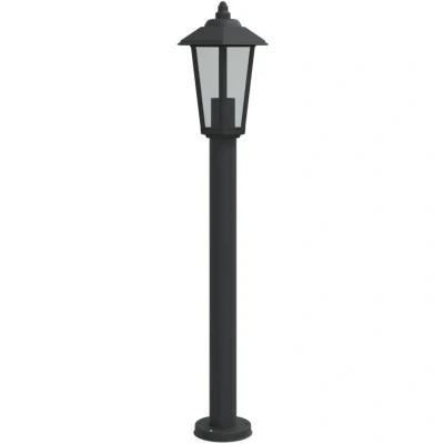 Image of vidaXL Outdoor Floor Lamp Black 80 cm Stainless Steel