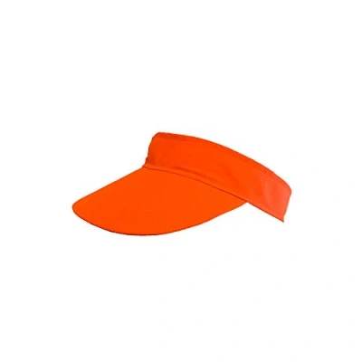 Image of Wicked Costumes Adult Unisex Pub Golf Visor Hat Fancy Dress Accessory (Neon Orange)