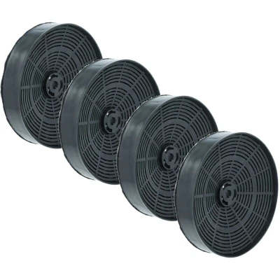 Image of vhbw 4x Activated Carbon Filter compatible with Zanussi 9029793792, 902979379, 902979379/2, 5029457000/2, 911625/2, 902980150/4 Extractor Hood