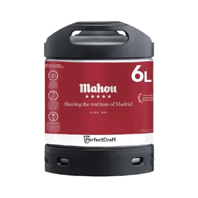 Image of PerfectDraft Mahou Beer Keg for Machine, 6L